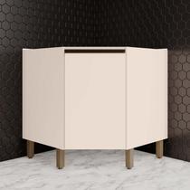 Balcão Para Cozinha Canto Oblíquo 1 Porta 100% MDF Aurora Espresso Móveis