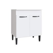 Balcão para Cozinha com Tampo 2 Portas Light Branco Balcão para Cozinha com Tampo 2 Portas Light Branco