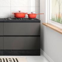 Balcão para Cozinha com Tampo 80cm 1 Porta 1 Gaveta Etna Balcão para Cozinha com Tampo 80cm 1 Porta 1 Gaveta Etna