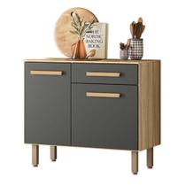 Balcão para Cozinha Lemon com 2 portas e 1 Gaveta 91 cm