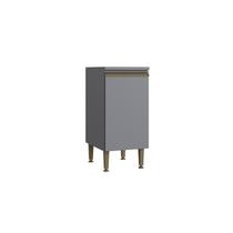 Balcão para Cozinha Simples 1 Porta Greta Cinza Balcão para Cozinha Simples 1 Porta Greta Cinza