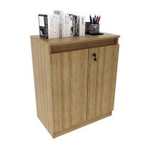 Balcão para Escritório 60cm com 1 Prateleira 2 Portas e
