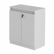 Balcão para escritório - Branco - Com chave - 74,5X60 - TecnoMobili