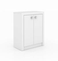 Balcão Para Escritório com 2 Portas e 1 Prateleira ME4103 Branco - Tecno