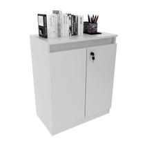 Balcão para Escritório Com Chave Home Office 2 Portas Branco Tecnomobili Balcão para Escritório Com Chave Home Office 2 Portas Branco Tecnomobili