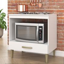 Balcão para Forno 1 Gaveta com Recorte para Cooktop 5 Bocas