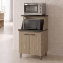 Balcão para Forno e Microondas 2 Portas MDF 15mm Champagne