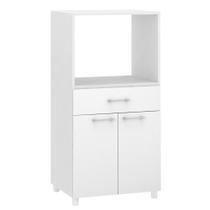 Balcão Para Forno Fellicci BF15 De Chão 2 Portas 1 Gaveta 57cm MDP Branco Com Pintura UV Branco Balcão Para Forno Fellicci BF15 De Chão 2 Portas 1 Gaveta 57cm MDP Branco Com Pintura UV Branco