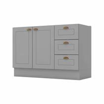 Balcão para Pia 120 cm 2 Portas 3 Gavetas Americana C353 Henn Balcão para Pia 120 cm 2 Portas 3 Gavetas Americana C353 Henn