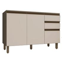 Balcão Para Pia 120 cm MDF Connect C66 Duna Cristal Henn