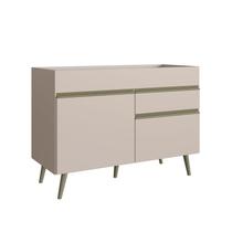 Balcão para Pia 120cm sem Tampo 2 Portas 1 Gaveta One Balcão para Pia 120cm sem Tampo 2 Portas 1 Gaveta One