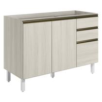 Balcao Para Pia 2P 3G 120cm MDF Kali 16417 Bianco Toq Bianco Toq Nicioli Balcao Para Pia 2P 3G 120cm MDF Kali 16417 Bianco Toq Bianco Toq Nicioli