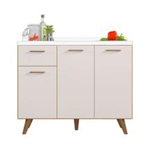 Balcão Para Pia 3 Portas 1 Gaveta (Sem Tampo) 105cm Olinda - SSX Multicoisas