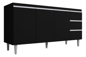 Balcão Para Pia Andreia 150cm 3 Portas 3 Gavetas Ajl