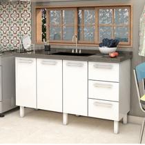 Balcão para Pia de Cozinha 140cm 3 Portas 3 Gavetas Vênus Balcão para Pia de Cozinha 140cm 3 Portas 3 Gavetas Vênus
