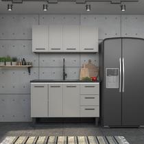 Balcão para Pia de Cozinha 150cm 2 Portas 4 Gavetas Juno Balcão para Pia de Cozinha 150cm 2 Portas 4 Gavetas Juno