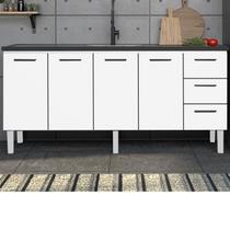 Balcão para Pia de Cozinha 180cm 4 Portas 3 Gavetas Vênus Yescasa