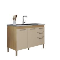 Balcão Para Pia Luana 120cm Sem Tampo - EdeCasaMoveis