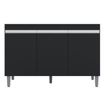 Balcão Para Pia Manu 120 cm Preto AJL