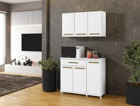 Balcão Parati Arte Móveis 03 portas Cor:Branco