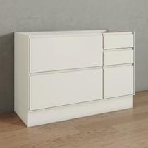 Balcão Pia 01 Porta 04 Gavetas 120cm 100% MDF Fineze Bege/Areia HP