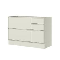 Balcão Pia 01 Porta 04 Gavetas C655 Fineze Areia HP - Henn Balcão Pia 01 Porta 04 Gavetas C655 Fineze Areia HP - Henn