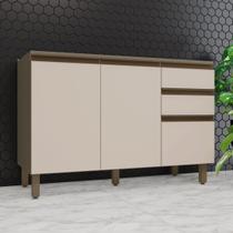 Balcão Pia 2 Gavetas 3 Portas 120cm Connect Cinza/Duna/Cristal Balcão Pia 2 Gavetas 3 Portas 120cm Connect Cinza/Duna/Cristal