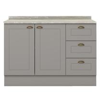 Balcao Pia Com Tampo 120 cm C353 Americana Cinza Calcare Henn Balcao Pia Com Tampo 120 cm C353 Americana Cinza Calcare Henn