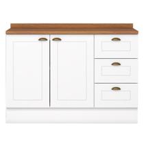 Balcao Pia Com Tampo 120cm C353 Americana Branco Nature Henn Branco Nature Balcao Pia Com Tampo 120cm C353 Americana Branco Nature Henn Branco Nature