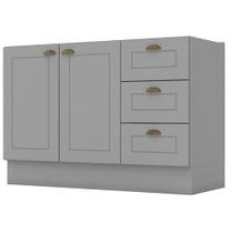 Balcão Pia Henn C353 Com 2 Portas e 3 Gavetas 82x120x51cm Balcão Pia Henn C353 Com 2 Portas e 3 Gavetas 82x120x51cm