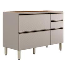 Balcão Pia Proença 120cm 1 Porta e 4 Gavetas sem Tampo - Demartêz Balcão Pia Proença 120cm 1 Porta e 4 Gavetas sem Tampo - Demartêz