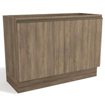 Balcao Pia Sem Tampo 2 Portas 120 Cm Mdp Maxxi G745 Kappesberg Nogal Balcao Pia Sem Tampo 2 Portas 120 Cm Mdp Maxxi G745 Kappesberg Nogal