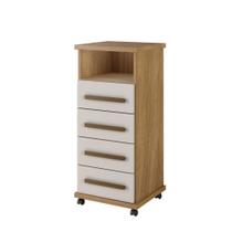 Balcão Piaui 4 Gavetas Arte Móveis Cor:Cinamomo/Off