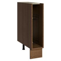 Balcão Porta-Temperos Madesa para Cozinha Lux, Glamy e Stella 20 x 60 cm (Sem Tampo) - Rustic