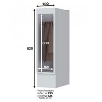 Balcão Porta Toalha 20cm Americana Branco - Móveis Henn