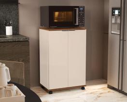 Balcão Pratic para Microondas 2 portas Off/Freijó ENVIA SOMENTE 01 UN