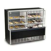 Balcão Quente/Frio-torta Gelopar Vidro Reto 1,40m Preto GQEA-140R 220V Balcão Quente/Frio-torta Gelopar Vidro Reto 1,40m Preto GQEA-140R 220V
