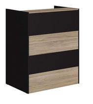 Balcão Recepção Atendimento 90cm Espresso Móveis Web Office Calvi/Preto