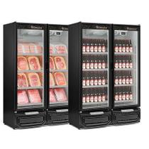 Balcão Refrigerado Carnes E Bebidas Vertical Gcbc-950 Pr 957Lts Porta Vidro 127V - Gelopar