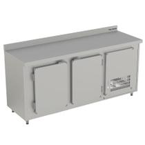 Balcão Refrigerado de Encosto 4102 - Aço Inox Comprimento 1.60m 651L Ar Forçado - PoloFrio