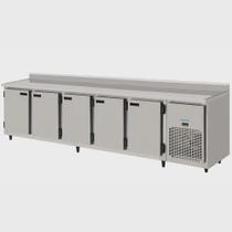 Balcão Refrigerado De Inox 3,00 mts 5 Portas Lado Direito 94KBSC300D Kofisa