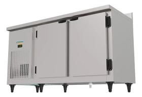 Balcão Refrigerado Encosto 2 Portas 1,5 mts Total Inox 540KBSC150D Kofisa