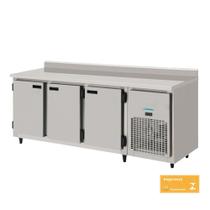 Balcão Refrigerado Encosto 3 Portas 1,85 mts Total Inox 66KBSC185DII Kofisa