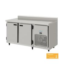 Balcão Refrigerado Encosto de Inox 2 Portas 1,50mts com Interior Galvanizado 54KBSC150D Kofisa