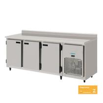 Balcão Refrigerado Encosto de Inox 3 Portas 2 mts interior Galvanizado Kofisa