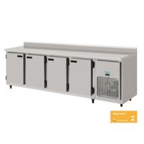 Balcão Refrigerado Encosto de Inox 4 Portas 2,5 mts interior Galvanizado 84KBSC250D Kofisa
