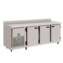 Balcão Refrigerado Encosto Inox 3 Portas 1,85 mt Lado Esquerdo Galvanizado 640KBSC185D Kofisa