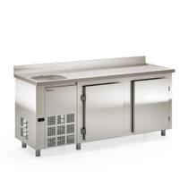 Balcão Refrigerado Gbfe200 Inox Ar Forçado 2M Com Cuba 220V - Gelopar