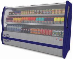 Balcão Refrigerado Inox Vidro Curvo 2,00m 2 Placas BBRC200 Polar