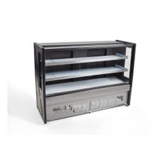 Balcão Refrigerado Polar 1 Placa Fria 1,25M Preto Platinum PBR 220v